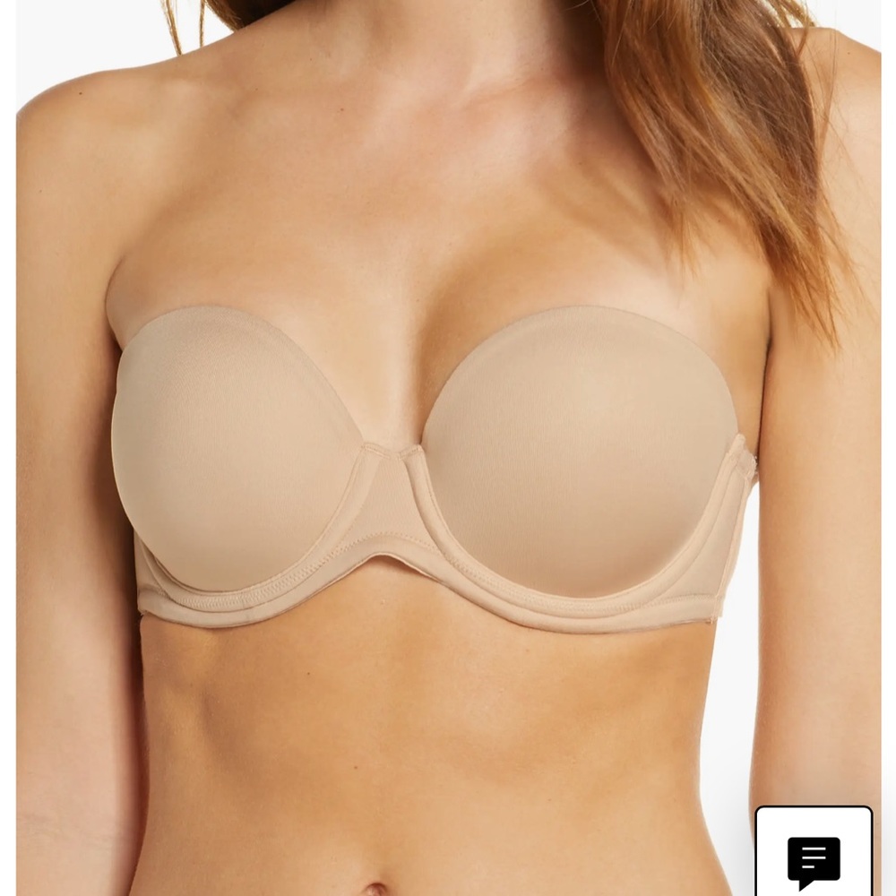 NWOT Nude Wacoal Red Carpet Convertible Strapless Bra 32DD